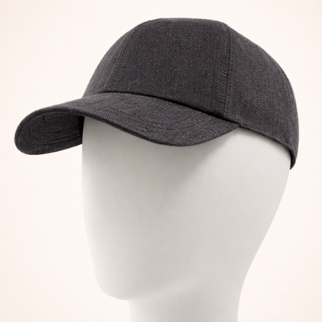 casquette baseball en lin grise fabriquée en france