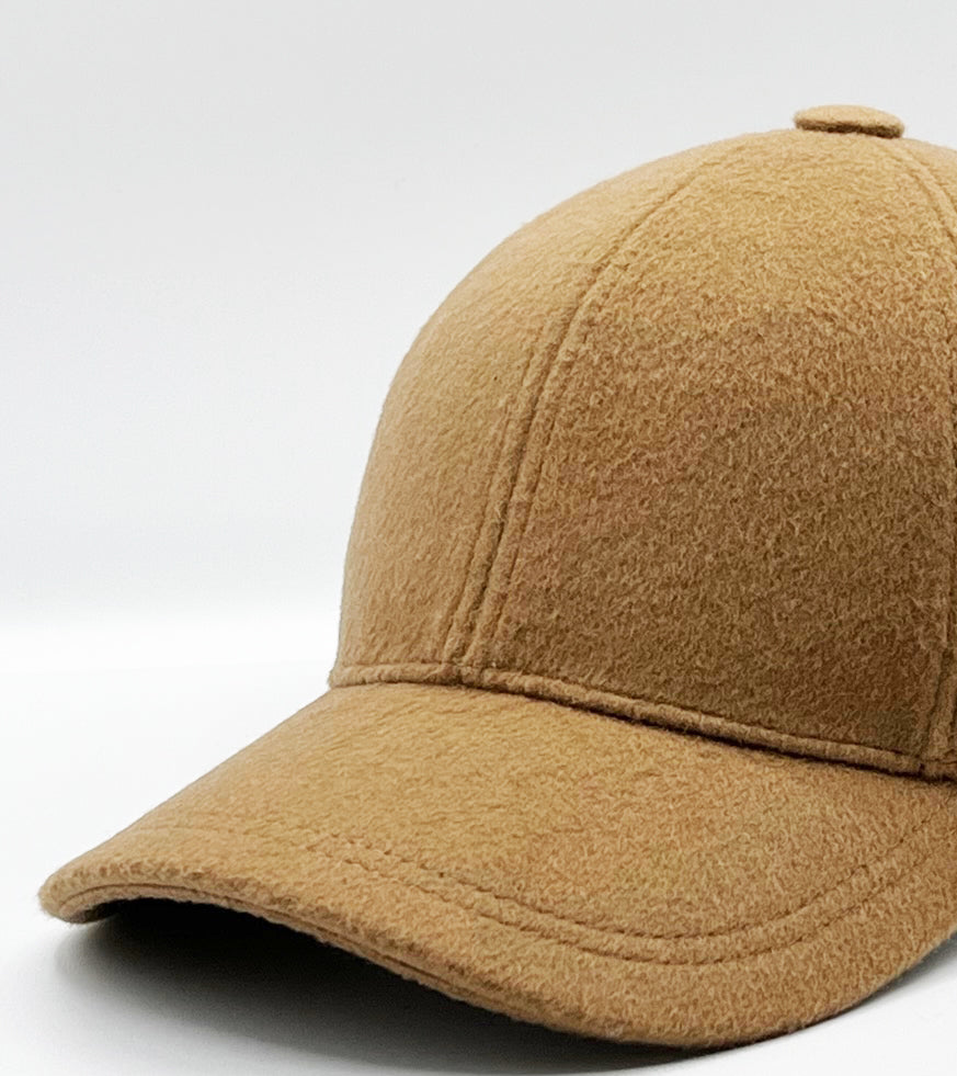 Casquette Cavalière Camel — Headoniste Made in France — de dos