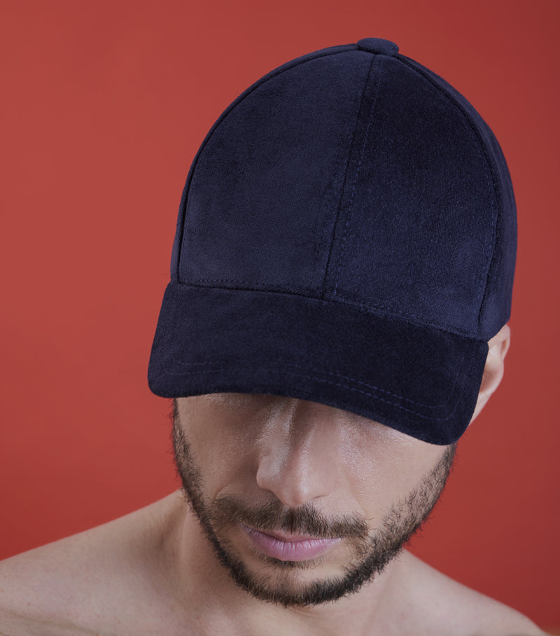 Casquette Palatine marine — Headoniste Made in France — de profil