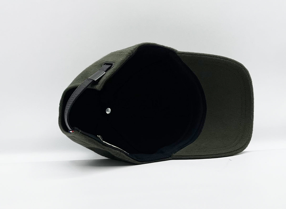 Casquette Cavalière kaki — Headoniste Made in France — détail