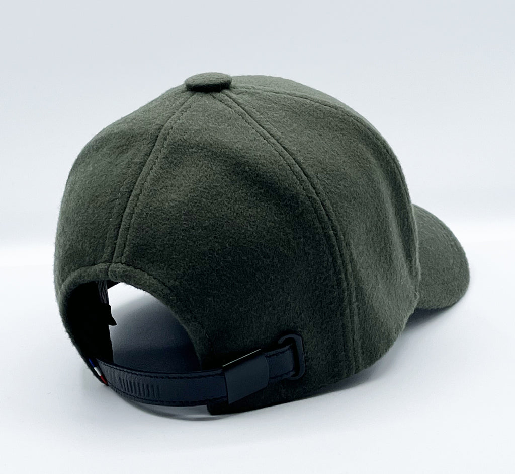 Casquette Cavalière kaki — Headoniste Made in France — de dos