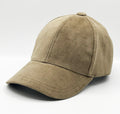 casquette baseball velours ras coloris beige