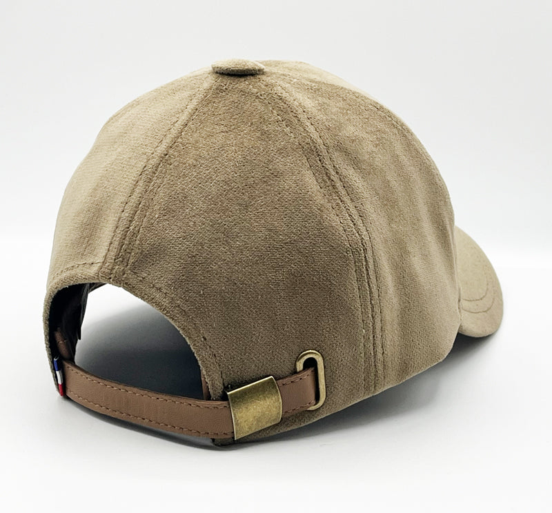 Casquette Palatine beige — Headoniste Made in France — de dos