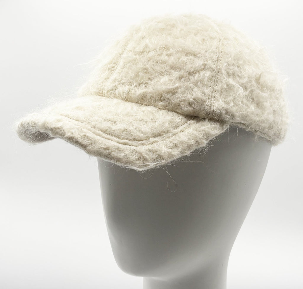 Casquette baseball en laine mohair fabriquée en France